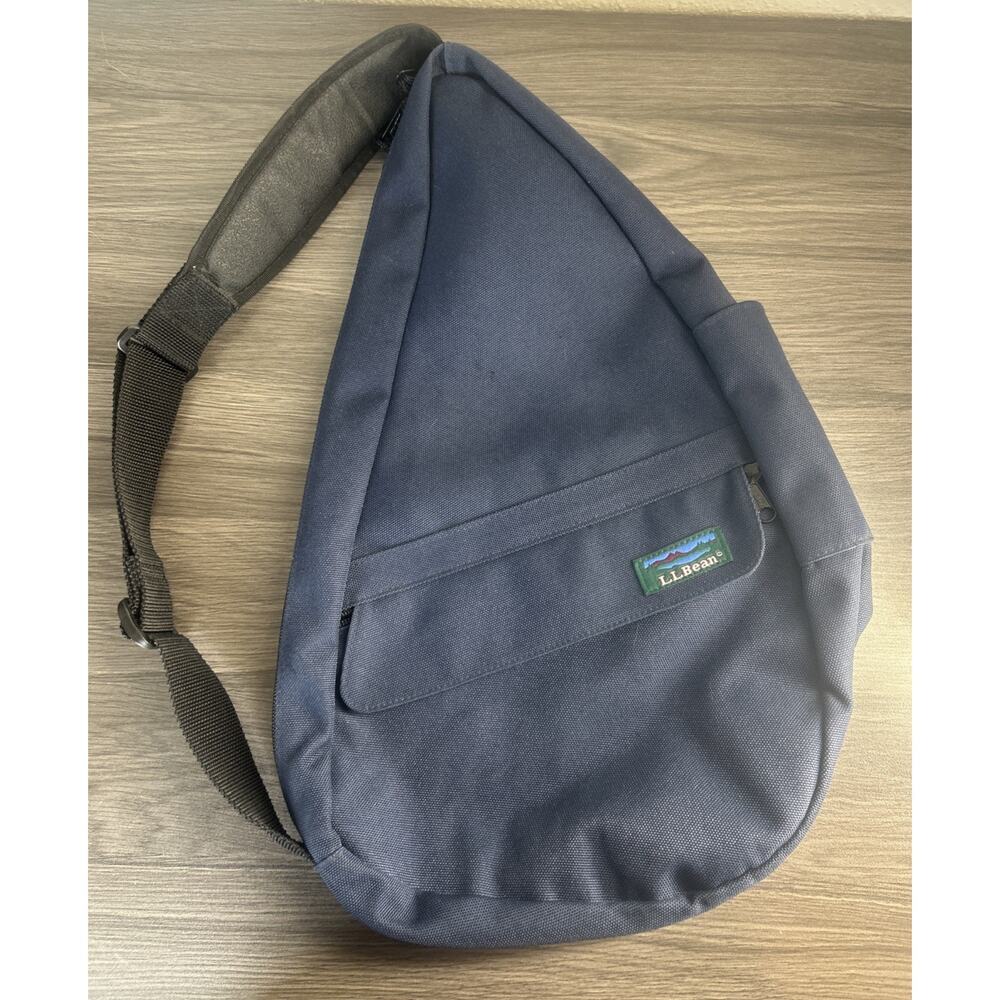 LL Bean Ameribag Blue Style BK19 Crossbody Adjustable Strap Healthy Sling Bag